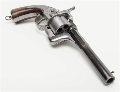 Fine Quality And Very Unusual Cased Pinfire Single Action Revolver