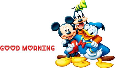 good morning with disney cartoon good morning wishes and images