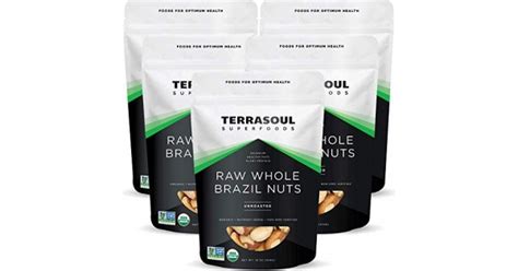 Terrasoul Superfoods Organic Brazil Nuts 5 Lbs 5 Pack