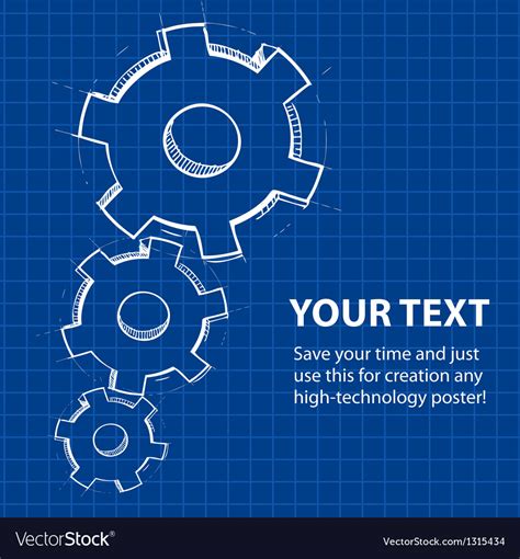 Techno Blue Abstract Background Royalty Free Vector Image