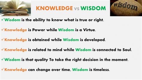 Knowledge And Wisdom