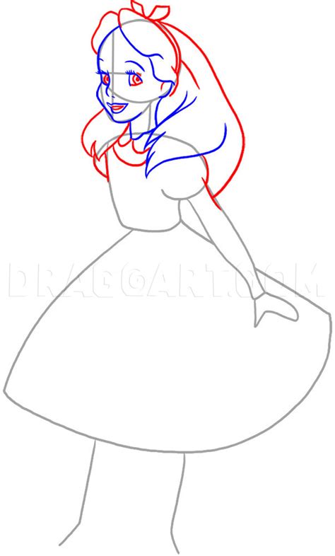 How To Draw Alice In Wonderland By Dawn