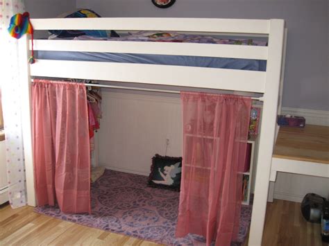 Loft Bed Curtins Junior Bunk Bed With Curtains And Dress Area Bunk