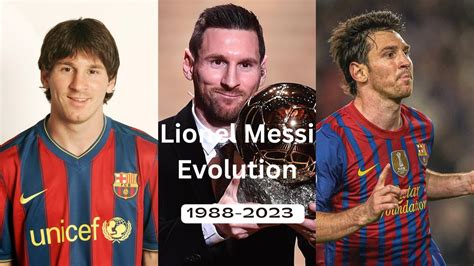 Lionel Messi Transformation From 1988 To 2023 Youtube
