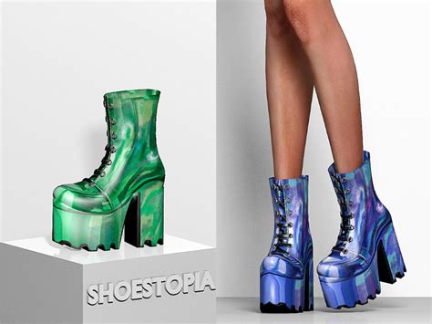 The Sims 4 Shoes Shoestopia In 2021 Boots Fashion Design Clothes