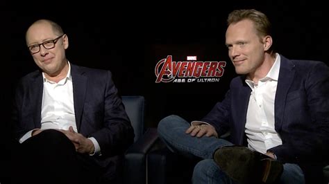James Spader And Paul Bettany On Marvel S Avengers Age Of Ultron Youtube