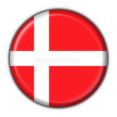 Denmark Button Flag Round Shape Stock Photography Image 4758662