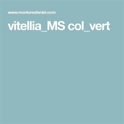 Vitelliams Colvert With Images Eye Glasses Vert Eyes