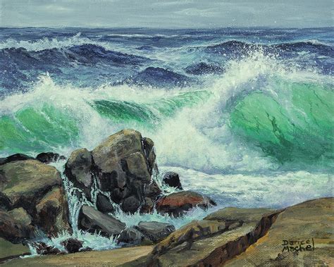 Waves At Hookipa Painting By Darice Machel Mcguire Fine Art America