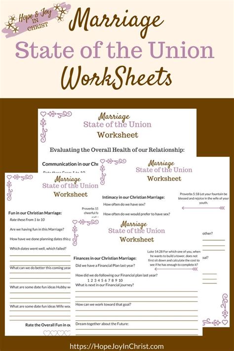 Premarital Counseling Worksheets Pdf