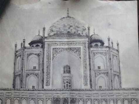Taj Mahal Hecho A Base De Tinta China Y Tiralineas 😝 Taj Mahal