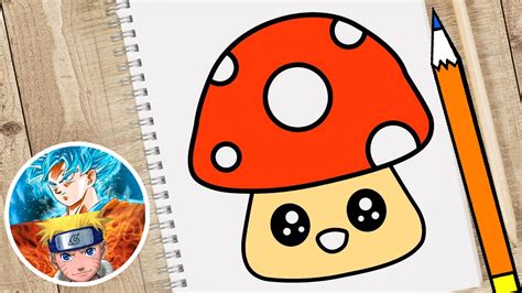 Como Desenhar Cogumelo Fofo Kawaii 👇 Melhor Curso De Desenho 👇