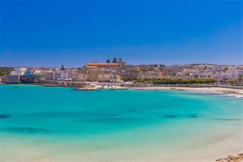 Beautiful Town Of Otranto And Its Beach Salento Peninsula Puglia