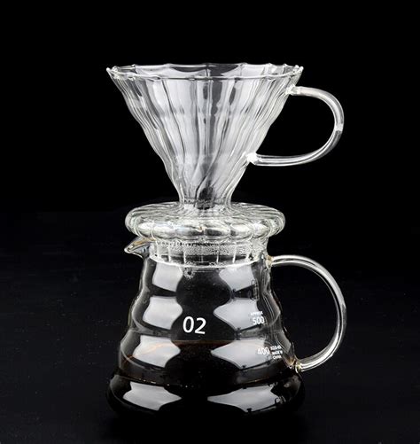 Zach anderson coffee makers & gear. Glass Coffee Dripper and Pot Set (Black) For Hario V60-in ...