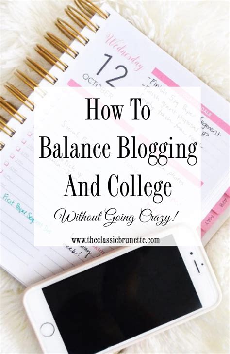 how to balance school and blogging