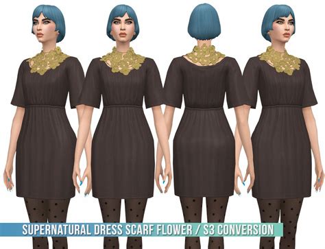 Supernatural Dress Scarf Flower S3 Conversionbase Game Compatiblenon