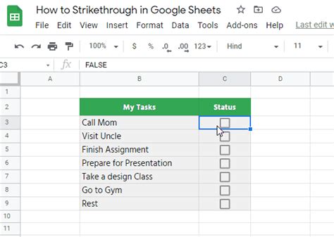 How To Add Check Box In Google Sheets with Examples Bút Chì Xanh