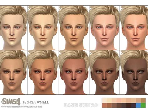 The Sims Resource Bassis Skintones 20 By S Club Sims 4