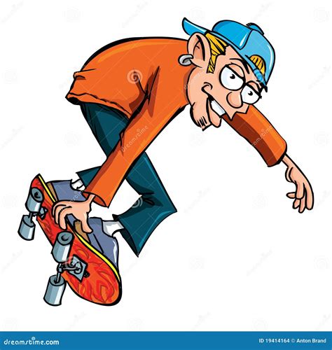 Cartoon Of Skater Teen Stock Vector Illustration Of Youth 19414164