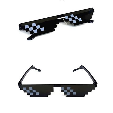 10 20 50pcs Hot Minecraft Sunglasses Cartoon Deal With It Sunglasses Ts Thug Life Glasses
