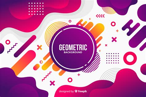 🔥 Download Geometric Background Poster Template Design By
