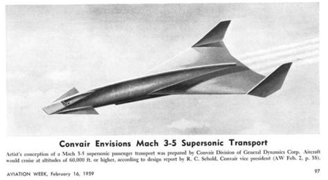 Convair Mach3 Sst Concept 1959 Secret Projects Forum