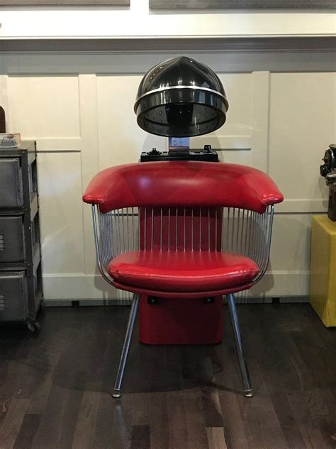 I try out a hair conditioner cream on my curly hair, put a processing cap on, and sat under a salon chair hair dryer. Salon Hair Dryer Chair | Salon hair dryer, Hair dryer ...
