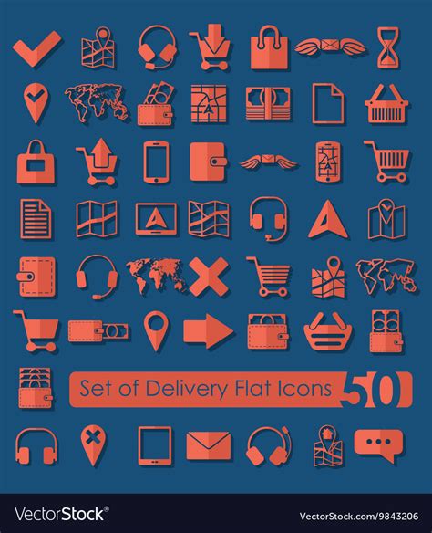 Set Of Delivery Icons Royalty Free Vector Image
