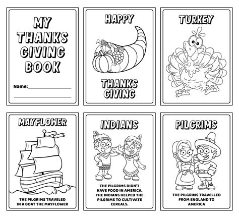 4 Best My Thanksgiving Book Printable for Free at Printablee.com