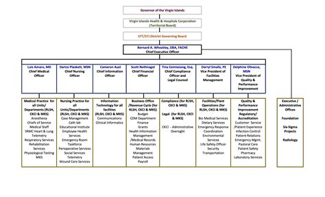 Organizational Chart Schneider Regional Medical Center