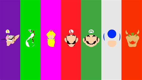 Mario Luigi Waluigi Wario Yoshi Peach Daisy Rosalina Super Mario Perler