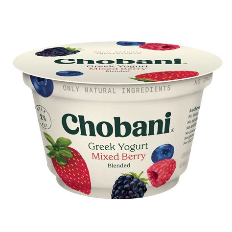 Chobani Low Fat Mixed Berry Blended Greek Yogurt Shop Yogurt At H E B