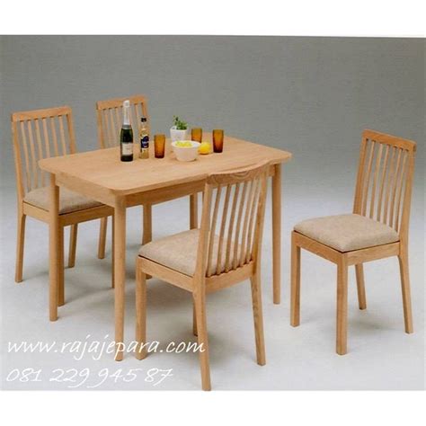 Kitchen set merupakan solusi untuk anda yang memiliki area dapur yang berukuran minimalis di rumah atau apartemen. Harga 1 Set Meja Makan Kayu Jati Minimalis - rajajepara.com
