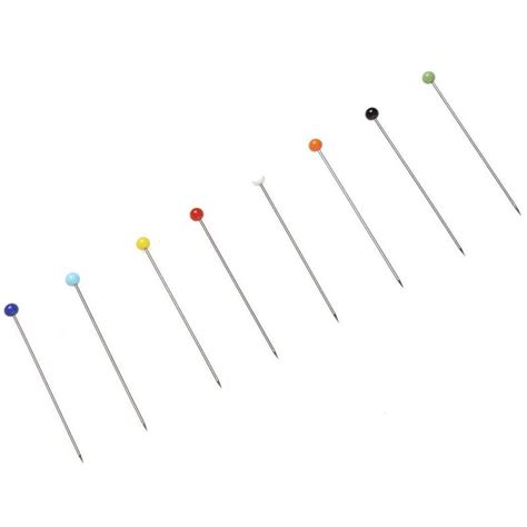 250 Pieces Sewing Pins Ball Glass Head Pins Straight Quilting Pins For