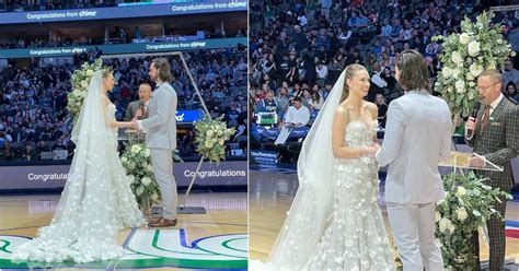 Watch Couple Get Married At Half Time Of Mavericks Vs Timberwolves Game
