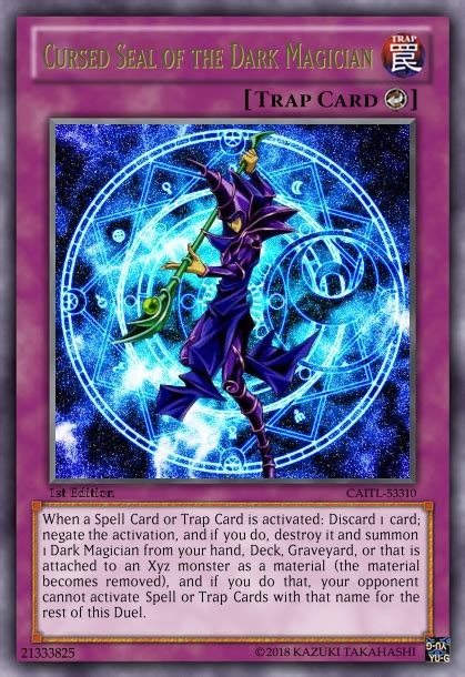 When a card or effect is activated that targets a card on the field (quick effect): Cursed Seal of the Dark Magician | Yu-Gi-Oh Revolution Fanon Wiki | Fandom