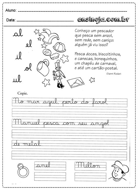 Atividades Pedagógicas Atividade Alfabeto Letra Cursiva Da4