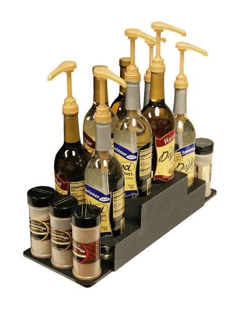 Custom Racks For Bottles Syrup Shakers Plastic And Products Marketing