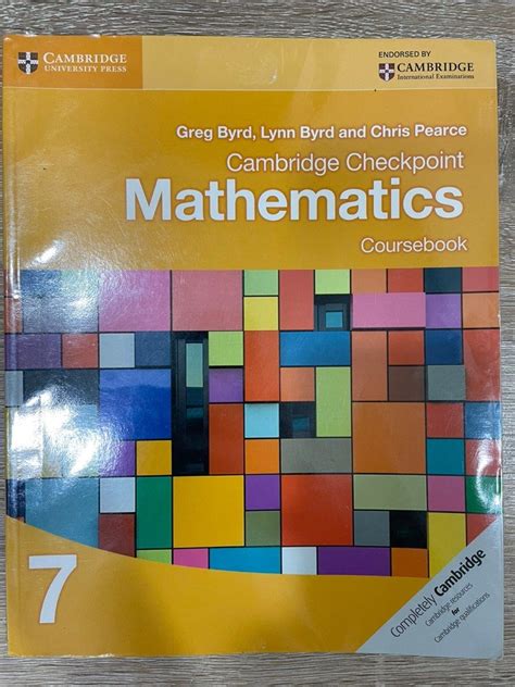 Cambridge Checkpoint Mathematics Coursebook 7 Hobbies And Toys Books