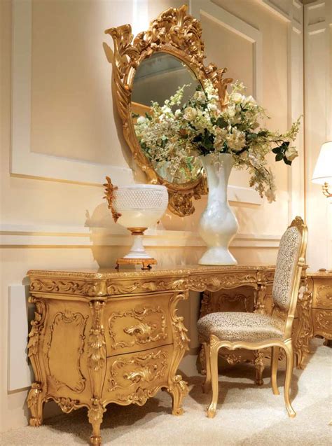 Measure your bedroom to get an idea of how much space you have to work with. Luxurious Golden Grecian Bedroom Furniture Set