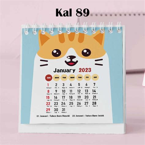 Jual Artomaringi Kalender Mini 2023 Kalender Meja 2023 Custom Kal89