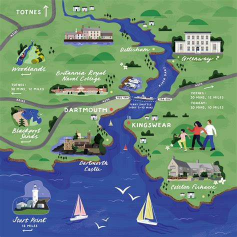 An Illustrated Map For The Dartmouth Higher Ferry
