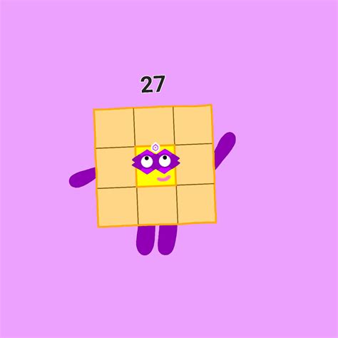 Numberblocks Numberblock 27 As A Cube By December24thda On Deviantart
