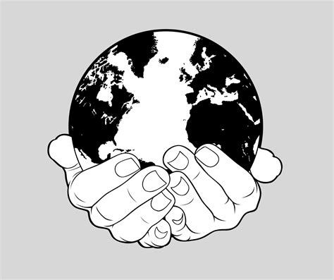 World And Hands Stock Hands Holding The World Earth Drawings Hand