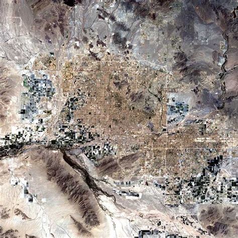 Satellite Image Of The Phoenix Metro Area In 2002 Deserts Image Of