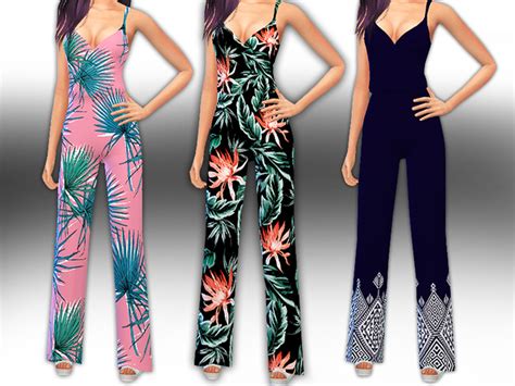 Summer Trendy Jumpsuits By Saliwa At Tsr Sims 4 Updates