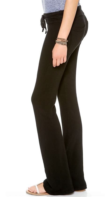 Lyst Splendid Wide Leg Sweatpants Black In Black