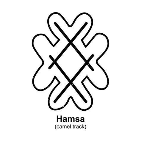 Premium Vector North African Amazigh Berber Symbol Meaning Hamsa