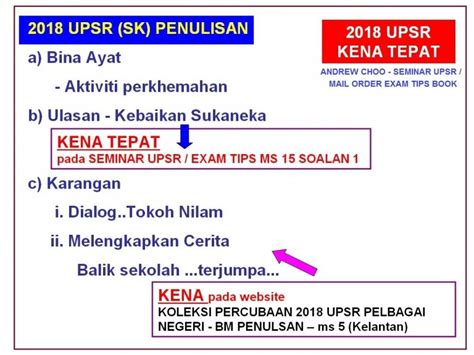 Soalan upsr sains 2018 adalah sebahagian kertas soalan yang telah berjaya dikumpulkan dan dikemaskini oleh gurubesar.my. Search Results UPSR BM By Andrew Choo