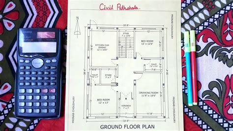 1300 Sq Ft House Plan Indian House Plan Ground Floor Plan